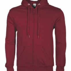 hoodie met rits bordeaux bedrukken