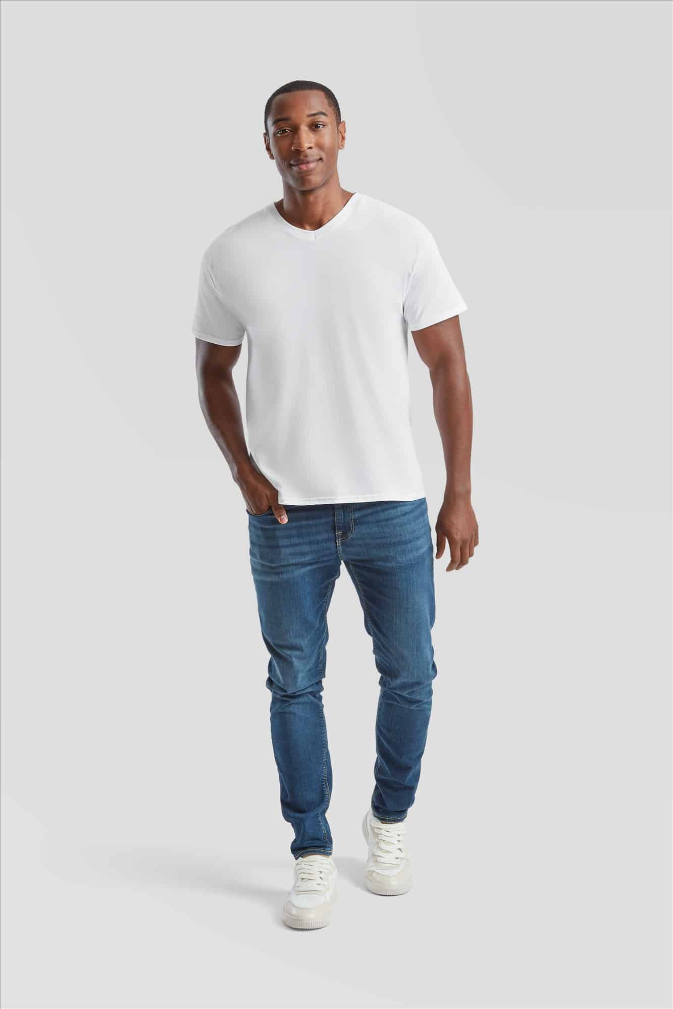vneck t-shirt bedrukken heren maat xxl