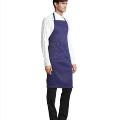 donkerblauwe schort ontwerpen