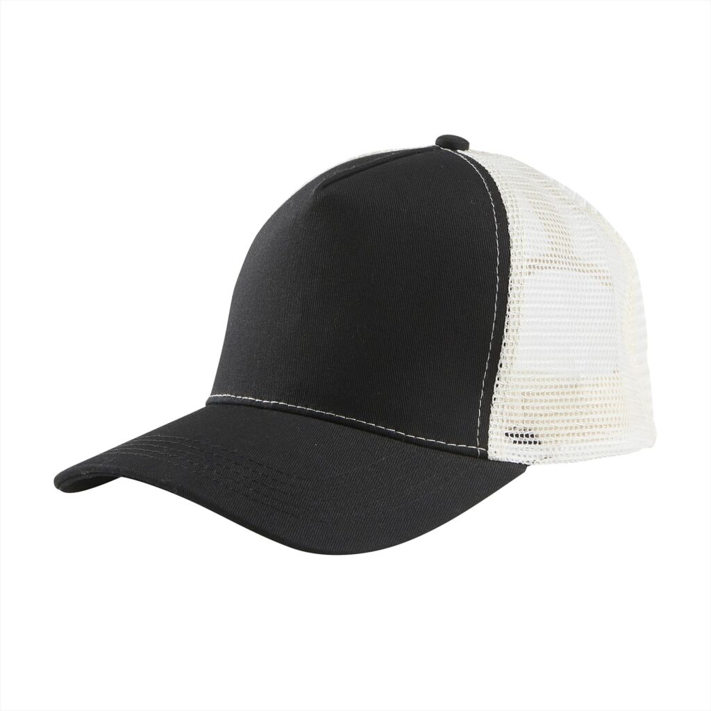 retro trucker cap bedrukken zwart off white