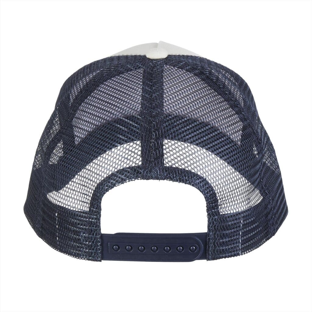 canvas trucker cap marine back