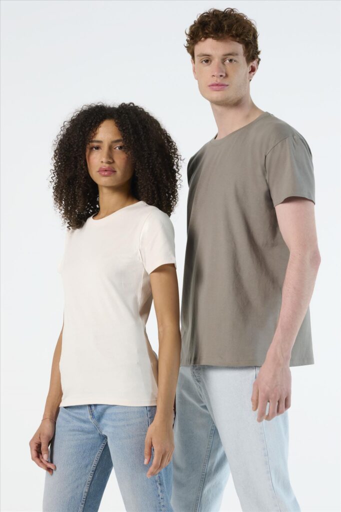 dtg bedrukt t-shirt voor dames en heren