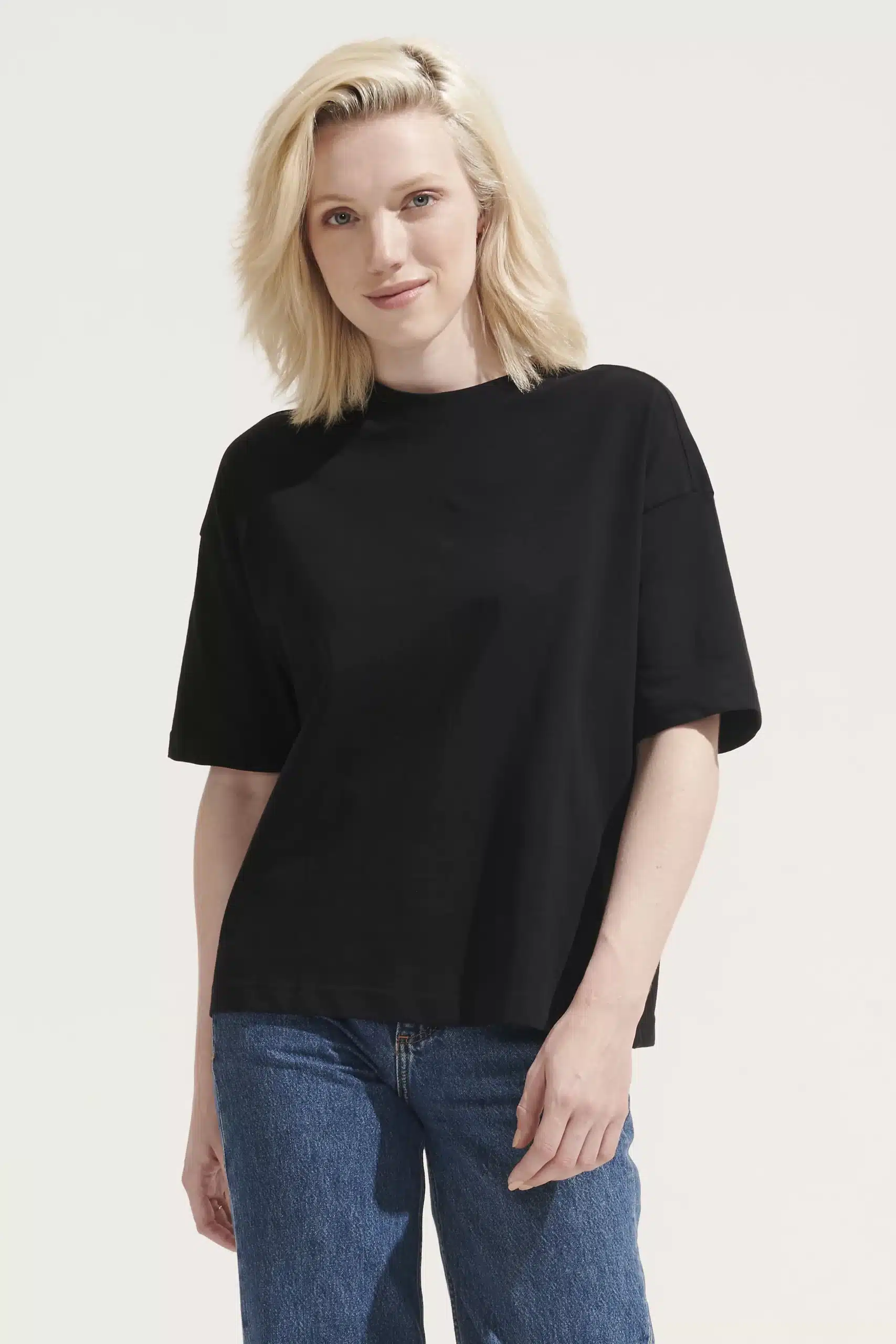 boxy oversized t shirt met eigen print