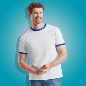 Fruit of the Loom Ringer T-shirt ontwerpen en bedrukken online