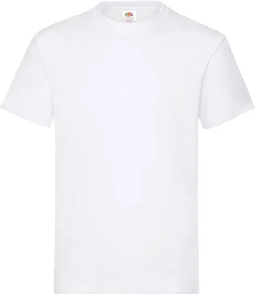 heavy t shirt wit met eigen opdruk op de voorzijde