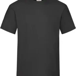 heavy t shirt zwart met eigen opdruk op de voorzijde
