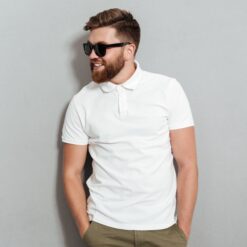 witte heren polo maat xxl bedrukken