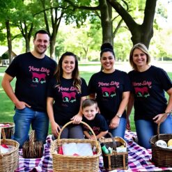 t-shirt bedrukken voor de hele familie maat 104