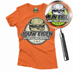 t-shirt met eigen label bedrukken dames M