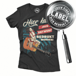 t-shirt met eigen label bedrukken dames S