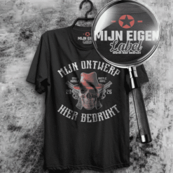 t-shirt met eigen label bedrukken heren XXL
