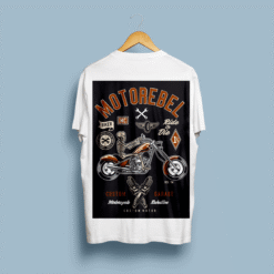 t-shirt met hele grote opdruk op de rug maat l