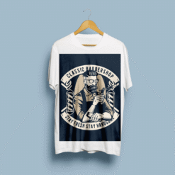 t-shirt met hele grote opdruk op de voorzijde maat xl