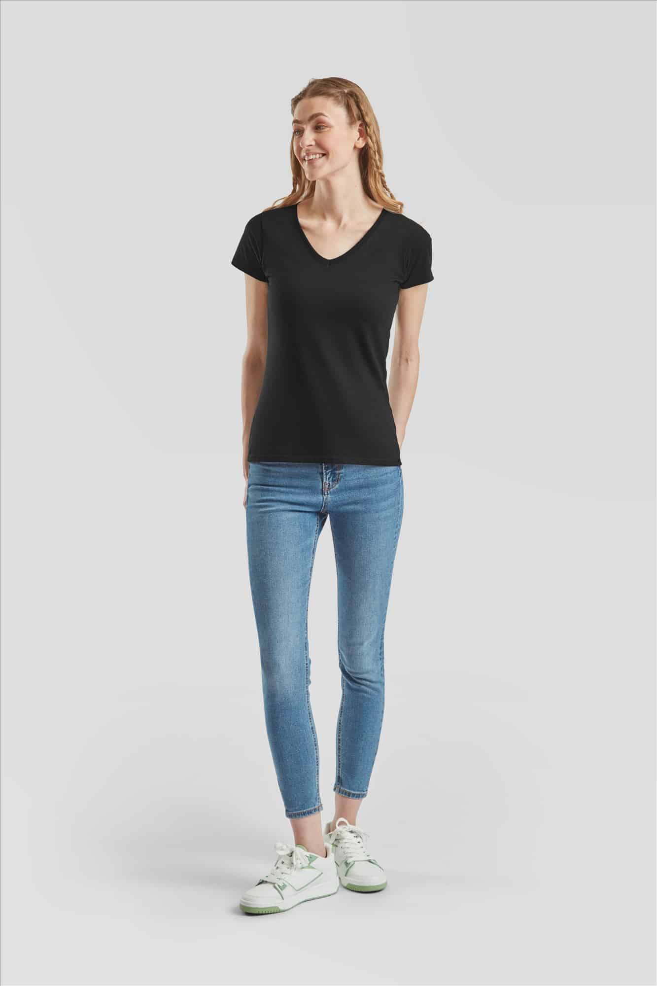 vhals t-shirt dames l bedrukken