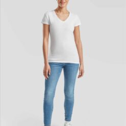 v-neck t-shirt dames m bedrukken